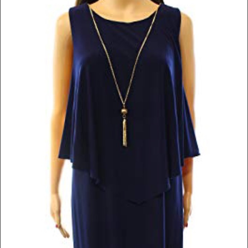 MSK popover navy dress size 18w